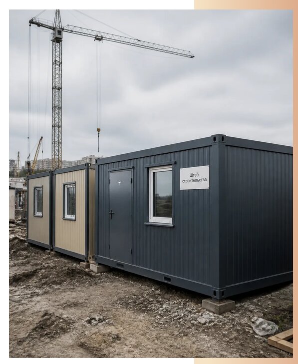 Бытовки для штаба строительства в Прохладном по цене от 162495 р. | БытовкаПрофи-Прх
